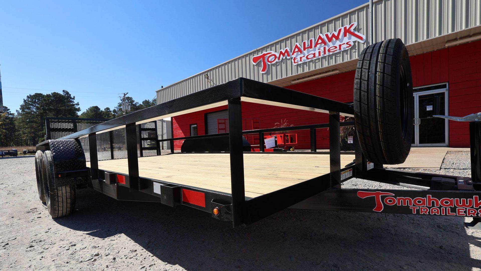Custom Tandem Utility Trailer built by Tomahawk Trailers