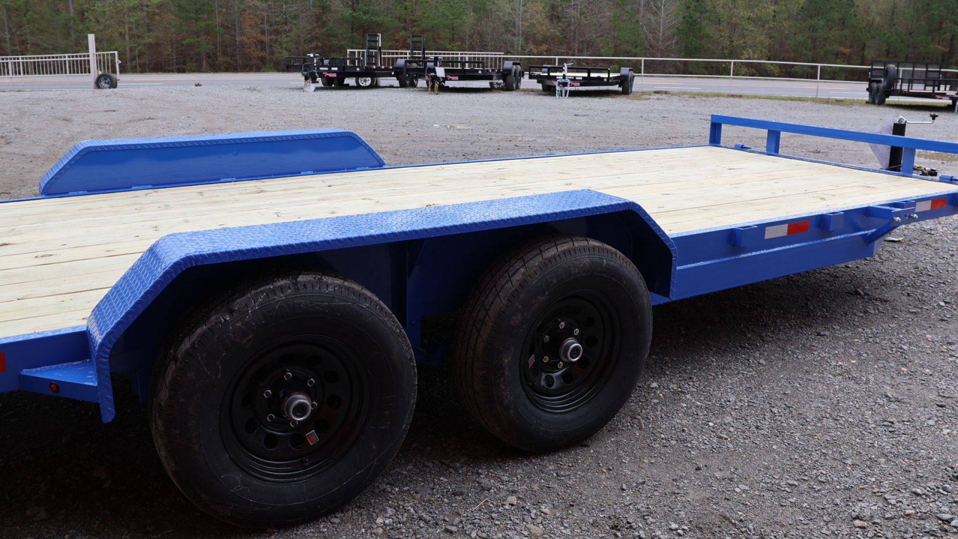 Pressure-Treated Above Ground Southern Yellow Pine #1 Decking on Tomahawk Trailer