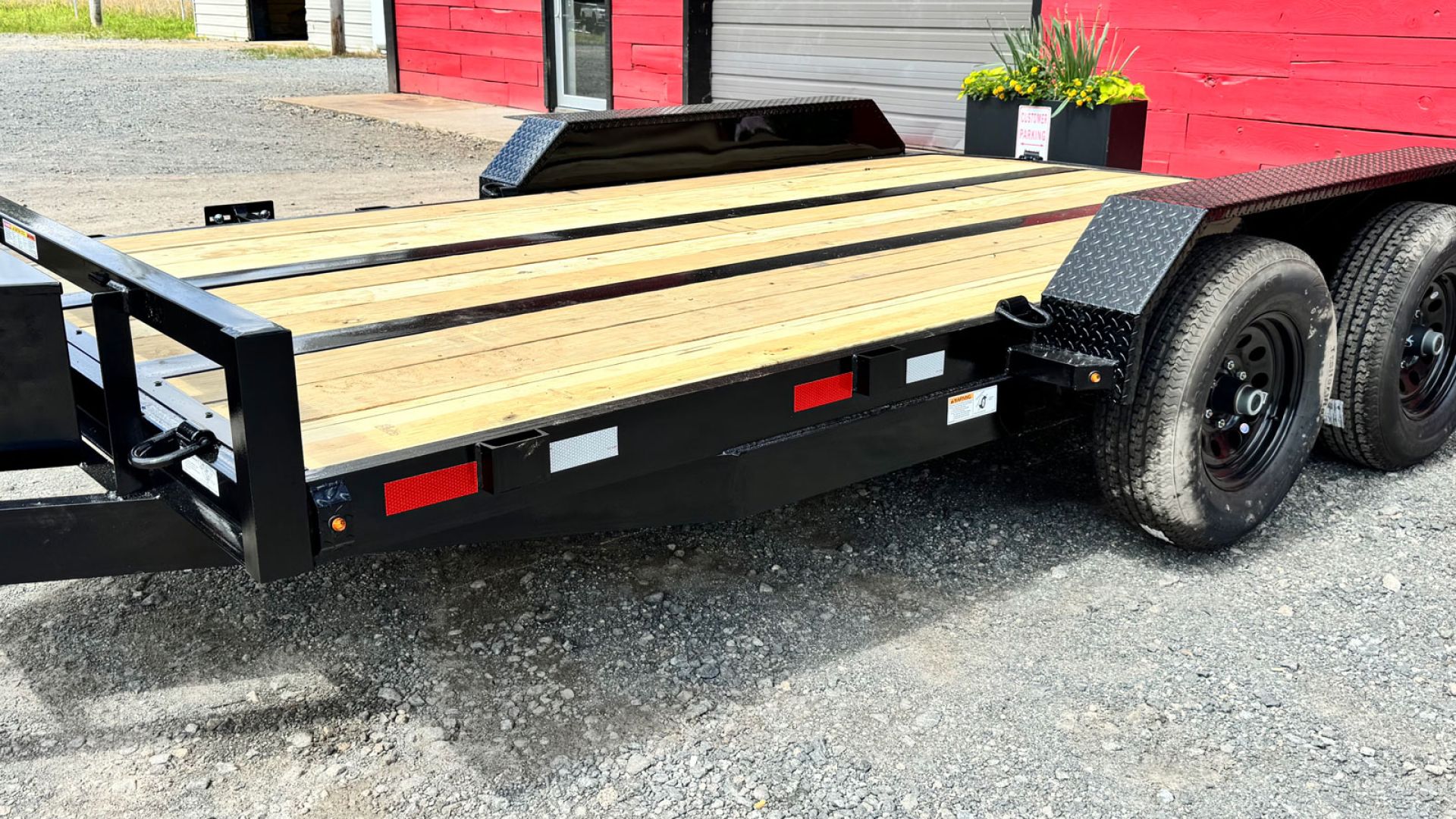 Tomahawk Steel Track Car Hauler Trailer