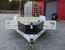 4 tomahawk trailers car hauler 12k 22x82 flat top ramp bulldog front view sq