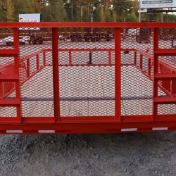 3 tomahawk trailers single axle utility 3.5k x76 orange rear