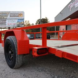 4 tomahawk trailers single axle utility 3.5k x76 orange dove