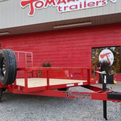 tomahawk trailers 2 tandem 7kx82 front