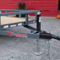 tomahawk trailers 4 12k grey tandem utilityx82 tongue