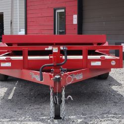 tomahawk tilt trailer front view